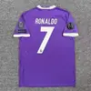 11-18 Camiseta de Fútbol Retro Clásica Real Madrid No. 7 Ronaldo Uniformo de Calentamiento Pre-Partido de Fútbol Camiseta para Adulto