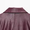 Comercio Exterior al por Mayor Verano Nuevo Estilo Europeo y Americano Estilo Retro Simple Solapa Cremallera Chaqueta de Cuero para Mujer