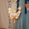 Linterna portátil Hanfu antigua Xianqi diy hecha a mano linterna luminosa de mariposa estilo nacional accesorios para fotos linterna de loto