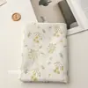 Padrão Listrado com RecortesAlgodão Puro Estilo Coreano Fresco Tecido Grau A para Cortinas de Mãe e Bebê, Camisas e Vestidos