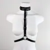 ZIZ Serie Oscura Collar de Cuero Sexy Cinturón de Cintura Gargantilla de Cuero Accesorio Body Multicolor