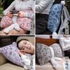 Almohada de Sofá Escandinavo Ins Terciopelo de Doble Cara Corazón Lazo Cojín Cojín para Ventana de Bahía Almohada Lumbar de Cabecera Regalo para Niña