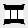Funda de almohada en blanco serie Jiugongge para impresión por transferencia térmica transfronteriza funda de almohada de felpa corta funda de almohada de sofá para sublimación