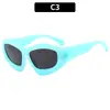 Óculos de sol bolha personalizados y2g transfronteiriços óculos de sol côncavos hip hop europeus e americanos óculos de sol da moda tendências