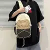 Mochila Ligera de Moda para Hombres y Mujeres, Mochila de Viaje al Aire Libre Estilo Pareja, Bolso Escolar para Estudiantes de Gran Capacidad, Simple y Moderno