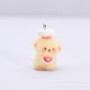 Llavero de Animales de Dibujos Animados de Resina 3D Flocado Lindo Cadena para Teléfono DIY Colgante de Joyería Hecho a Mano Venta al por Mayor