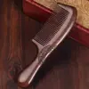 Recuerdo: Peine Dorado de Sándalo Natural Espesado, Tallado por Ambos Lados, Cabello Suave, Anticaída del Cabello, Peine de Madera de Durazno de Dientes Finos