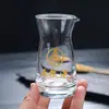 Vaso de cristal para Moutai, vaso de chupito de 10 ml, juego de decantador de licores, juego de siete piezas, diseño Feitian