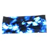 Diadema Deportiva Tie-dye de Moda Europea y Americana Transfronteriza Banda Elástica para el Cabello de Yoga Nueva Diadema Cruzada de Ala Ancha Accesorios para la Cabeza