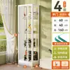 Vitrina de cristal con cerradura, totalmente transparente, con luces, gabinete a prueba de polvo para uso doméstico, vitrina de sala de estar, estante de exhibición de modelos