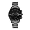 Reloj de Hombre Venta al por Mayor Reloj Transfronterizo Correa de Acero Tres Ojos Ventana Grande Calendario Reloj de Cuarzo Reloj de Hombre Reloj de Esfera Reloj de Hombre