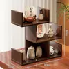 Prateleira de Mesa, Suporte Multifuncional para Xícaras de Chá, Rack de Armazenamento para Conjunto de Chá, Organizador de Mesa Pequena para Sala de Chá de Escritório