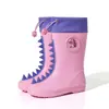 Versión TransfronterizaBotas de Lluvia para Niños con Diseño Original de Dinosaurios 3D, Botas de Lluvia de Caña Media para Niños de 2 a 10 Años