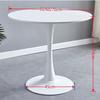 Mesa redonda pequeña para celebrantes de Internet, mesa de negociación, mesa nórdica para casa, balcón, dormitorio, mesa blanca simple de tulipán, mesa de comedor para tienda de té con leche