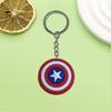 Llavero creativo de series de Marvel temu moda llavero para llaves de coche llavero para bolso PVC goma blanda decoración DIY