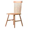 Silla de comedor nórdica de madera maciza con respaldo, silla moderna simple para comedor del hogar de madera de cerezo, silla Windsor