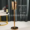 Balde de Champagne de Aço Inoxidável Estilo Europeu com Suporte de Luxo Modelo para Sala de Exposição Joalheria Bar Doméstico KTV Vinho Balde Vertical de Gelo