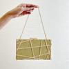 Bolso de Mano Metálico con Cadena Transfronterizo para Mujer, Bolso de Mano con Lentejuelas, Bolso de Noche Pequeño, Bolso para Vestido al por Mayor, Patrón de Diamantes