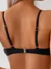 Traje de baño de dos piezas bikini push-up con aros y rayas de arcoíris