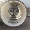 Revestimento cerâmico de alumina três em um borracha resistente ao desgaste revestimento cerâmico composto dois em um com furos e orifícios