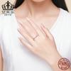 Efule plata esterlina S925 temperamento anillo femenino nuevo original diamante en forma de corazón anillo simple SCR450