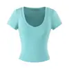 Camiseta Feminina Estilo Cartoon, Valoriza a Silhueta, Justa ao Corpo, Decote V, Manga Curta, Verão, Doce e Picante, Sexy, Afina a Cintura, Slim Fit, Cropped