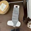 Calcetines de Capa de Venta Caliente Estilo Ballet para Mujer Cubrepiés de Punto Gris Calcetines para Pantorrilla Piernas Delgadas y Hermosas Primavera Otoño Largos