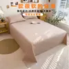 Venta al por mayor del fabricante Estilo Muji Color Sólido Colcha Sencilla Sábana Individual Cubre Cama Dormitorio Hogar Algodón Lavado Agradable a la Piel Sábana Individual