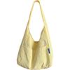 Bolsa Tote de Cor Sólida Estilo Preguiçoso Japonês e Coreano Bolsa de Ombro Casual Feminina Versátil para o Dia a Dia Grande Capacidade Bolsa para Aulas de Estudante