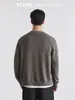Também Parar Fio de Flor Lã Misturada Tricô Cardigã Masculino Outono Inverno Outerwear de Luxo Leve Gola Alta Pequena Casual para o Dia a Dia Camada Superior