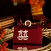 Caixa de Doces 2023 Nova Sacola de Doces de Caqui Caixa de Doces para Casamento Embalagem de Caixa de Presente de Alto Nível Caixa de Doces Suprimentos para Casamento