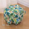 Nuevo taburete de cambio de zapatos de tela vintage para uso en el hogar en la sala de estar, taburete engrosado, taburete redondo, taburete bajo, taburete reposapiés para sofá, taburete de mesa de café