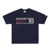 Camisetas de Manga Curta da Moda de Verão de Marca Nova Estilo Americano High Street para Casais, Tops Soltos e de Aparência Elegante de Algodão Puro de Manga Meia-Manga, Modernos