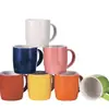 Suministro de fábrica taza de cerámica con esmalte de color taza a todo color taza de dos colores taza con recubrimiento de transferencia térmica taza de café de color