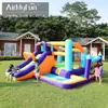 Castillo Inflable para Niños, Tobogán Inflable Pequeño de Tela Oxford, Castillo Combinado con Trampolín para Uso en Casa, Castillo Deportivo para Exteriores