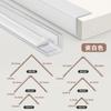 Tira protectora de esquina de borde igual de aleación de aluminio Línea de puntos para baldosas cerámicas con adhesivo Línea de puntos autoadhesiva Línea de puntos Esquina de pared de sala de estar Encapsulación Línea decorativa