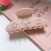 Pinza de Agarre de Estrella de Cinco Puntas con Diamantes de Doble Cara para Chicas Atractivas, Alta Textura, Industria Pesada, Pinza de Ácido Acético, Pinza de Tiburón Estilo y2k Europeo y Americano, Accesorios para el Cabello de Mujer