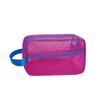 Ins Simple Color Dopamina Bolsa Tofu Malla de Gran Capacidad Bolsa Cosmética de Viaje Colorida Portátil Bolsa Cosmética de Malla