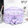 Bolsa de Maquiagem Feminina Nova Fashionável Portátil Grande Capacidade Bolsa de Armazenamento de Cosméticos Alto Valor de Beleza Bolsa de Higiene Pessoal para Viagem