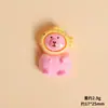 Capivara de Desenho Animado Fofa Capivara Pequeno Animal Sapato de Furo de Resina Ímã de Geladeira Acessórios para Joias DIY Atacado