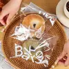 Bolsa de Empaque para Pan Bagel Horneado Bolsa para Pan Tostado Croissant Agua Alcalina Pan Bolsa de Plástico Auto Sellante Bolsa con Sello Autoadhesivo Impreso Lo