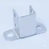 Accesorios para Barandillas Conectores Soporte en Z Barandilla de Balcón Tubo Cuadrado Fijación Hebilla en U Clip para Tubo Montado en Pared Hierro Forjado Acero Zinc