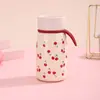 Copo térmico de aço inoxidável de desenho animado para meninas, copo de água com aparência elegante, copo de bolso mini portátil fofo, copo prático de pequena capacidade