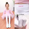 Meia-calça Infantil Primavera e Outono Fina Dança Meias de Seda Branca Leggings para Bebês Meias de Dança para Prática Antiderrapante