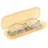Caja de plástico PP de color niebla para gafas de lectura para miopía, caja universal para gafas de sol, caja de gafas de sol, caja de gafas
