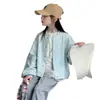 Jaqueta Feminina YOJIA Outono 2026 Novo Estilo Coreano Moda Menina Manga Longa Top Fino Roupas de Outono para Crianças