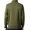 Venta Directa Otoño e Invierno 2023 Nuevo Estilo Chaqueta Casual Holgada para Hombre con Forro Polar, Engrosada para Calidez, Sudadera con Cremallera y Cuello Alto