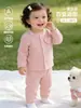 Nova Roupa de Dormir Infantil de Primavera, Conjunto de Pijama de Algodão Puro Classe A para Bebê, Roupa Separada de Topo e Calça para Bebê no Outono