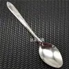 Cuchara pequeña acero inoxidable juego de vajilla para el hogar cuchara sopera de mango largo cuchara para comer cantina estudiantil venta al por mayor comercial