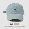 Gorra de Béisbol Bordada de Zorro Pequeño 2025 Nueva para Hombres y Mujeres Ala Ancha que Revela la Cara Visera Pequeña Protector Solar Transpirable Informal Más Fácil de Combinar